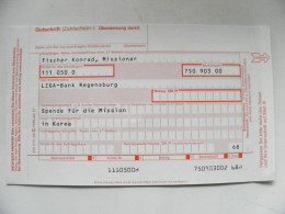 Credit Payment Slip Gutschrift Zahlschein 3 Papers - Cheques & Traveler's Cheques