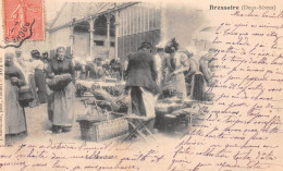 Delcampe - BRESSUIRE (Deux-Sèvres) - Le Marché - Halles - Précurseur Voyagé 190? (2 Scans) Tours, 21 Quai De Saint-Pierre-des-Corps - Bressuire