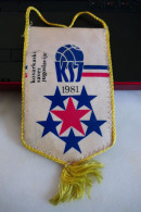 KSJ 1981 KOSARKASKI SAVEZ JUGOSLAVIJE Flag Pennant - Apparel, Souvenirs & Other