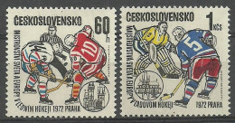 Czechoslovakia 1972 Mi 2065-2066 MNH  (ZE4 CSK2065-2066) - Eishockey