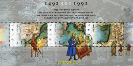 129773 MNH ISRAEL 1992 500 ANIVERSARIO DE LA EXPULSION DE LOS JUDIOS DE ESPAÑA - Unused Stamps (without Tabs)