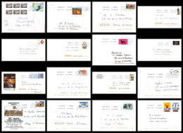 95726 - Lot De 15 Courriers Lettres Enveloppes De L'année 2019 Divers Affranchissements En EUROS - Storia Postale