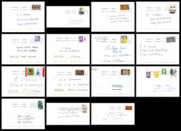 95721 - Lot De 15 Courriers Lettres Enveloppes De L'année 2019 Divers Affranchissements En EUROS - Briefe U. Dokumente