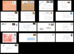95734 - Lot De 16 Courriers Lettres Enveloppes De L'année 2019 Divers Affranchissements En EUROS - Lettres & Documents