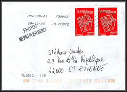 95852 La Roche Sur Yon Pour St Etienne Loire 9/11/2020  Lettre Cover Période Du Second Confinement COVID - Covers & Documents