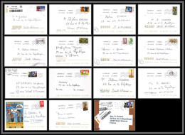 95880 - Lot De 15 Courriers Lettres Enveloppes De L'année 2020 Divers Affranchissements En EUROS - Brieven En Documenten