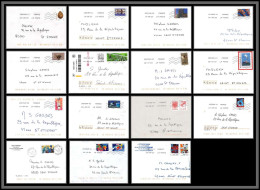 95878 - Lot De 15 Courriers Lettres Enveloppes De L'année 2020 Divers Affranchissements En EUROS - Storia Postale