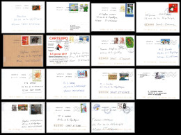 95916 - Lot De 15 Courriers Lettres Enveloppes De L'année 2017 Divers Affranchissements En EUROS - Covers & Documents