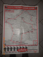 Ancienne Carte Du Tour De France Cycliste De 1968 Be - Cyclisme