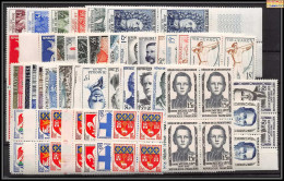 1958 Année Complète Neufs ** Bloc 4 RARE PARFAIT état TTB - 1950-1959