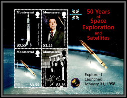 80543 Montserrat N°1408/1411 EXPLORER 50 Years Of Space Exploration Ans Satellites TB Neuf ** MNH Espace (space) 2008 - Sud America
