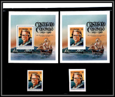 80568b St Vincent Y&t N°24 A Christophe Colomb 500th Anniversary 1986 Neuf ** MNH Columbus Colombo + Imperf Non Dentelé - Christophe Colomb