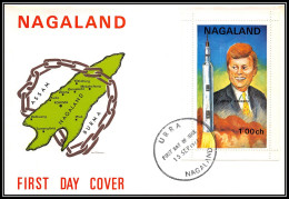 80579b Nagaland Kennedy Fdc Premier Jour 1971  Espace Space Lettre Cover - Azië