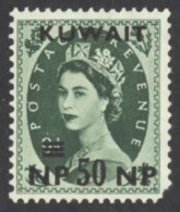 Kuwait Sc# 138 MH 1957-1958 50np Surcharged Overprint - Kuwait