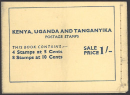 Kenya, Uganda, Tanzania Sc# 103a,104aX2 Booklet 1954-1959 5c-10c Definitives - Kenya, Uganda & Tanzania