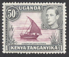 Kenya, Uganda, Tanzania Sc# 79a MH Perf 13X11½  1949 50c Definitives - Kenya, Ouganda & Tanzanie