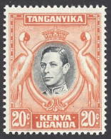 Kenya, Uganda, Tanzania Sc# 74 MNH 1942 20c King George VI Scenes  - Kenya, Oeganda & Tanzania