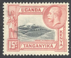 Kenya, Uganda, Tanzania Sc# 49 MH 1935 15c Definitives - Kenya, Oeganda & Tanzania