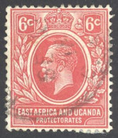 Kenya, Uganda, Tanzania Sc# 3 Used (b) 1921 6c King George V - Kenya, Uganda & Tanzania