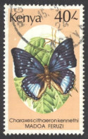 Kenya Sc# 440 Used 1988-1990 40sh Butterflies - Kenya (1963-...)