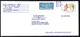Kenya Sc# 609 On Cover (b) Air Mail 1993 Lesser Flamingo - Kenya (1963-...)