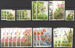 Kenya Sc# 247-257 (Assorted) Used Lot/23 1983 Flowers - Kenya (1963-...)