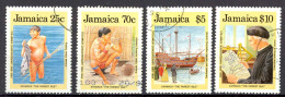 Jamaica Sc# 717-720 Used 1989 Discovery Of America 500th - Jamaica (1962-...)