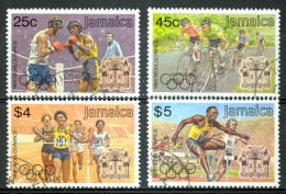 Jamaica Sc# 694-697 Used 1988 Summer Olympics - Jamaica (1962-...)