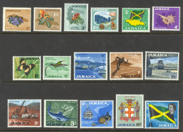 Jamaica Sc# 217-232 MH 1964 1p-£1 Scenes - Jamaica (1962-...)