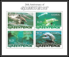 80683 Samoa Mi N°860/863 25th Greenpeace Anniversary Dauphins Dauphins Dolphins  ** MNH 1997 Mammifères Mammals - Delfines