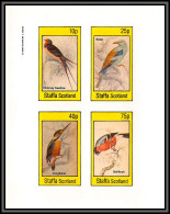 80866 Staffa Scotland  Swallow Bullfinch Kingfisher Roller ** MNH  Oiseaux (birds) 1996 Non Dentelé Imperf - Verzamelingen, Voorwerpen & Reeksen