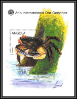 80940 Angola Mi BF N°48 Goniopsis Crabe Crad Ano Dos Oceanos Oceans' Year  TB Neuf ** MNH Animaux Animals 1998 - Crustacés