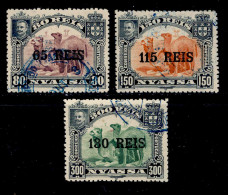 ! ! Nyassa - 1903 King Carlos (Complete Set) - Af. 40 To 42 - Used - Nyasaland