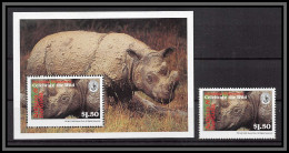 80972b Antigua & Barbuda Mi N°284 + Timbre  Rhinocéros ** MNH 1994 Sierra Club Centennial - Rhinocéros