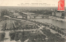 FRANCE - Paris - Panorama Vers Passy - Vue Générale De La Passerelle Du Métropolitain - CM - Carte Postale Ancienne - Panoramic Views