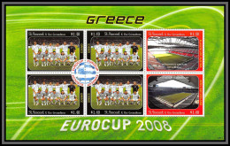 81199 St Vincent Grenadines Mi N°6485/6493/6496-9 Grèce Greece Eurocup 2008 TB Neuf ** MNH Football Soccer - Europei Di Calcio (UEFA)