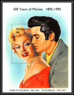 81600 Montserrat 1995 100 Years Of Movies Mi BF N°39 Marilyn Monroe Elvis Presley TB Neuf ** MNH - Montserrat