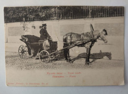 Kutsche, Fiaker, Pferd, Kutscher, Russland, Russia, St. Petersburg, 1905 - Rusia