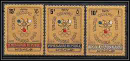 Nord Yemen YAR - 3977/ N°613/615 A Jeux Olympiques (olympic Games) Grenoble 1968 OR Gold Stamps Neuf ** MNH - Invierno 1968: Grenoble