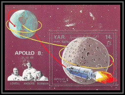 Nord Yemen YAR - 3501/ Bloc N° 98 A Espace (space) Space Flights Apollo 8 Soyuz 4/5 ** MNH  1969 COTE 14 EUROS - Yémen
