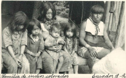 ECUADOR REAL PHOTO FAMILIA DE INDIOS COLORADOS ED. STEIN QUITO - Equateur