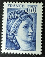 RARE N°2056a ** Sans Phosphore Sabine 70c Cote 600€ - Unused Stamps