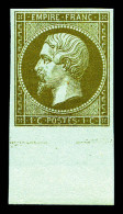 ** N°11c, 1c Mordoré, Bas De Feuille. SUP (certificat)  Qualité: ** - 1853-1860 Napoleon III