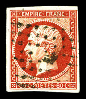 O N°17Ad, 80c Vermillonné, Jolie Couleur. TTB (signé Calves/certificat)  Qualité: Oblitéré  Cote: 650 Euros - 1853-1860 Napoléon III