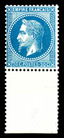 ** N°29B, 20c Bleu Type II Bdf, Fraîcheur Postale. SUP (certificat)  Qualité: ** - 1863-1870 Napoléon III Con Laureles