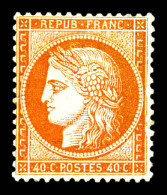 * N°38, 40c Orange. TB (signé)  Qualité: *  Cote: 800 Euros - 1870 Siège De Paris