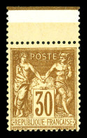 ** N°80, 30c Brun-jaune Type II. Bdf, TTB  Qualité: ** - 1876-1898 Sage (Type II)