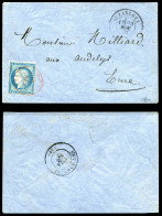 O LE GENERAL UHRICH, 20c Siège Obl Càd Paris 'SC' Rouge Du 16 Nov 1870 Sur Lettre à Destination Des Andelys, Cachet De P - War 1870
