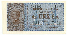 1 LIRA BUONO DI CASSA EFFIGE VITTORIO EMANUELE III 02/09/1914 SUP+ - Regno D'Italia – Other