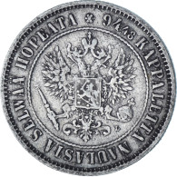 Finlande, Alexander III, Markka, 1890, Helsinki, Argent, TTB+, KM:3.2 - Finlande